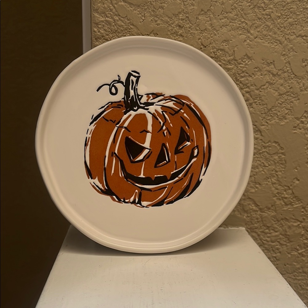Halloween Pumpkin Plate